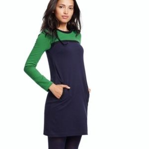 Cute Boden color blocked dress (petite!) 💙💚